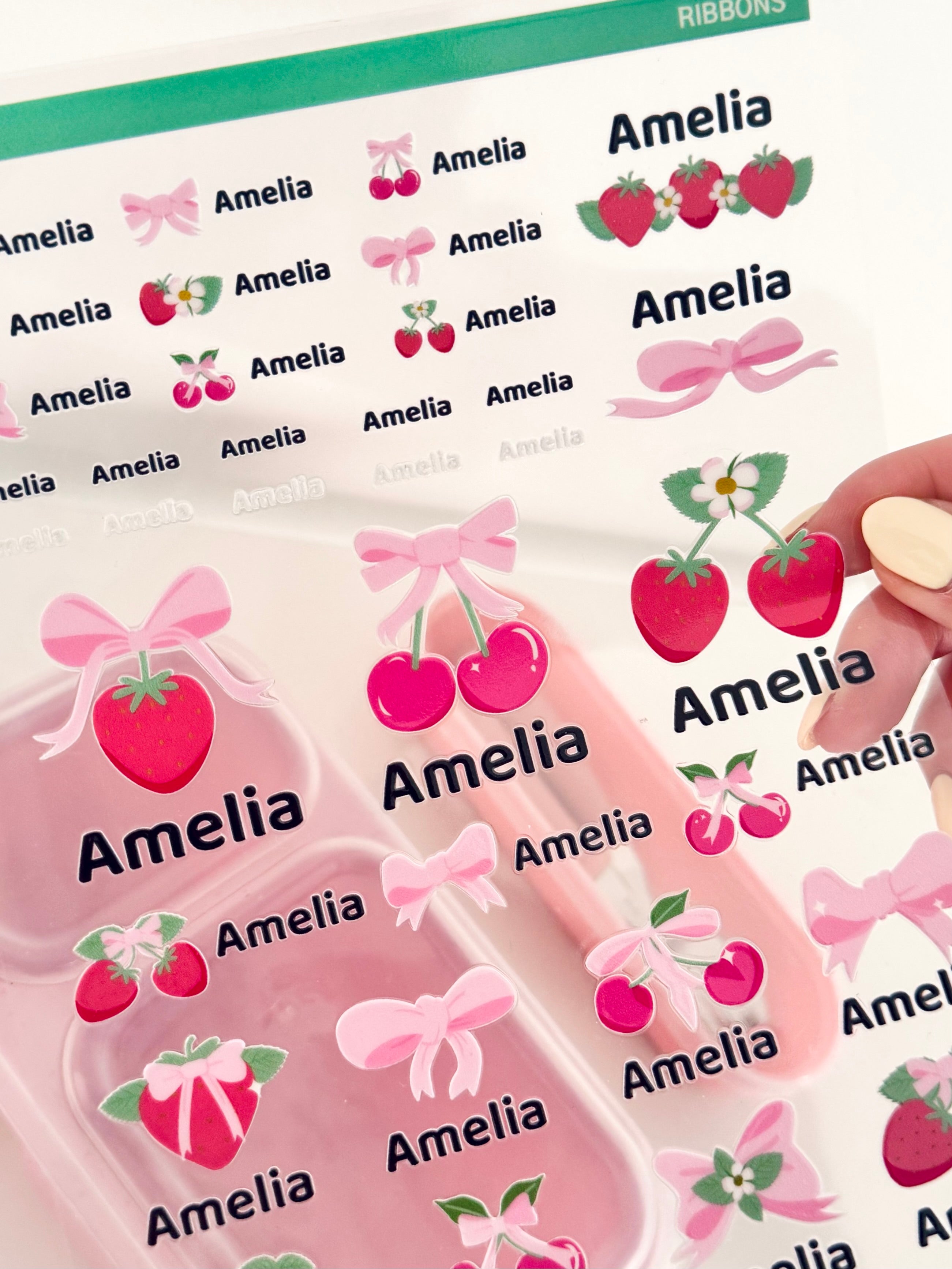 Waterproof Name Stickers