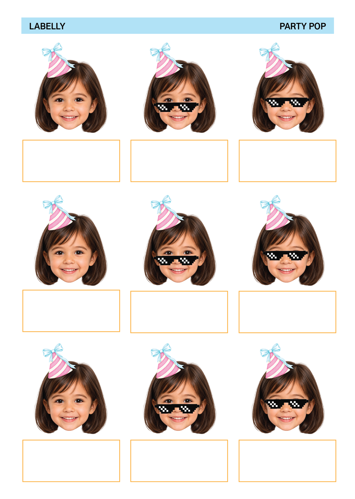 Party Pop Stickers
