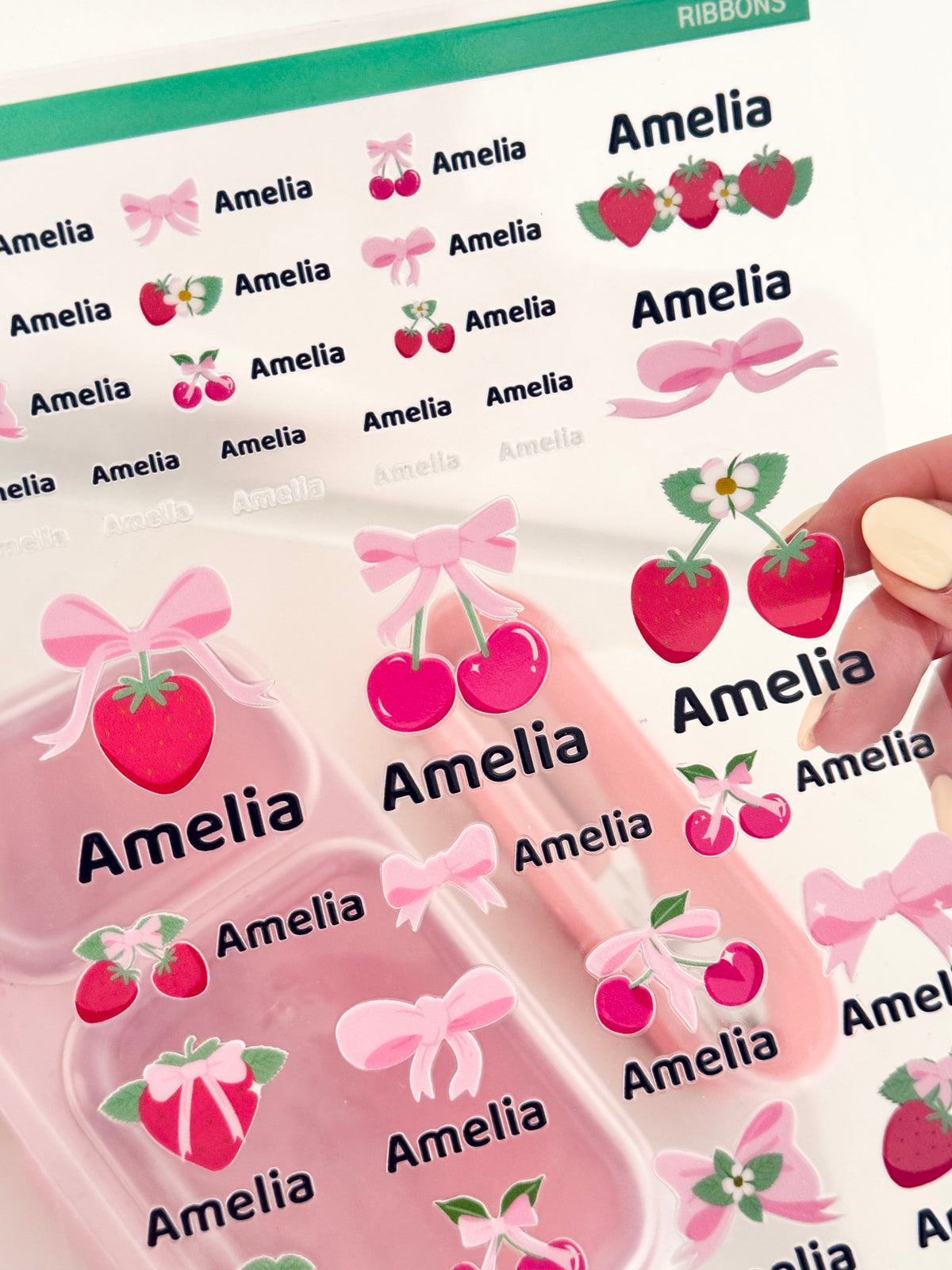 Ribbon Name Stickers