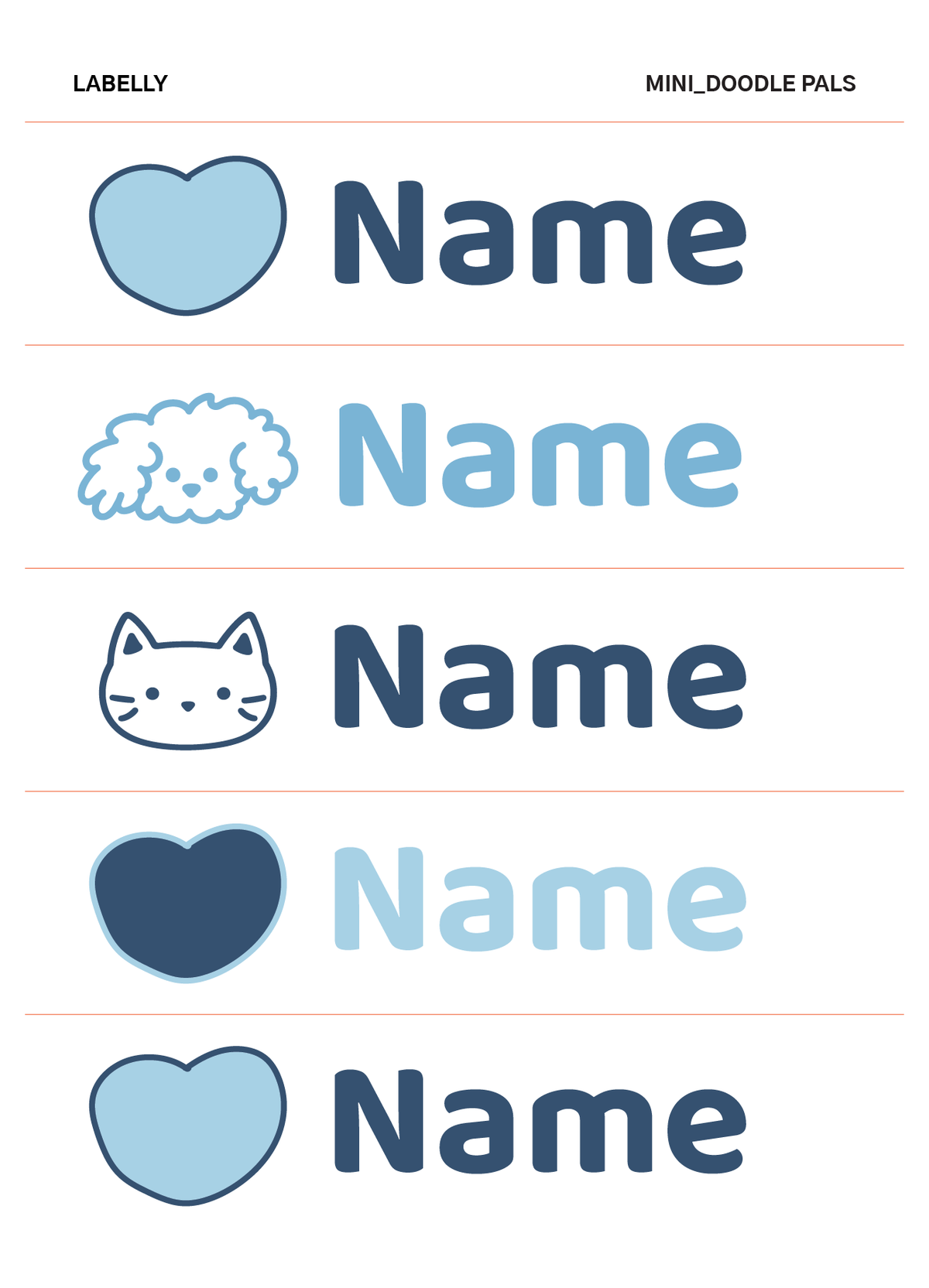 Mini Name Stickers