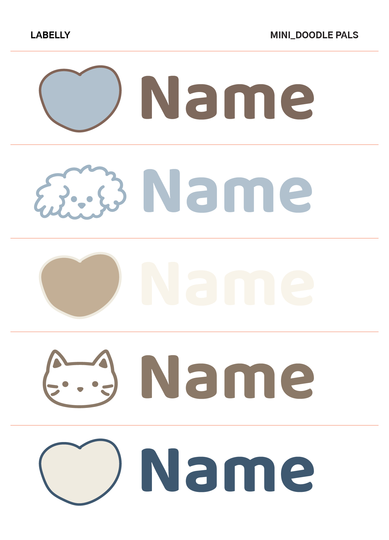 Mini Name Stickers
