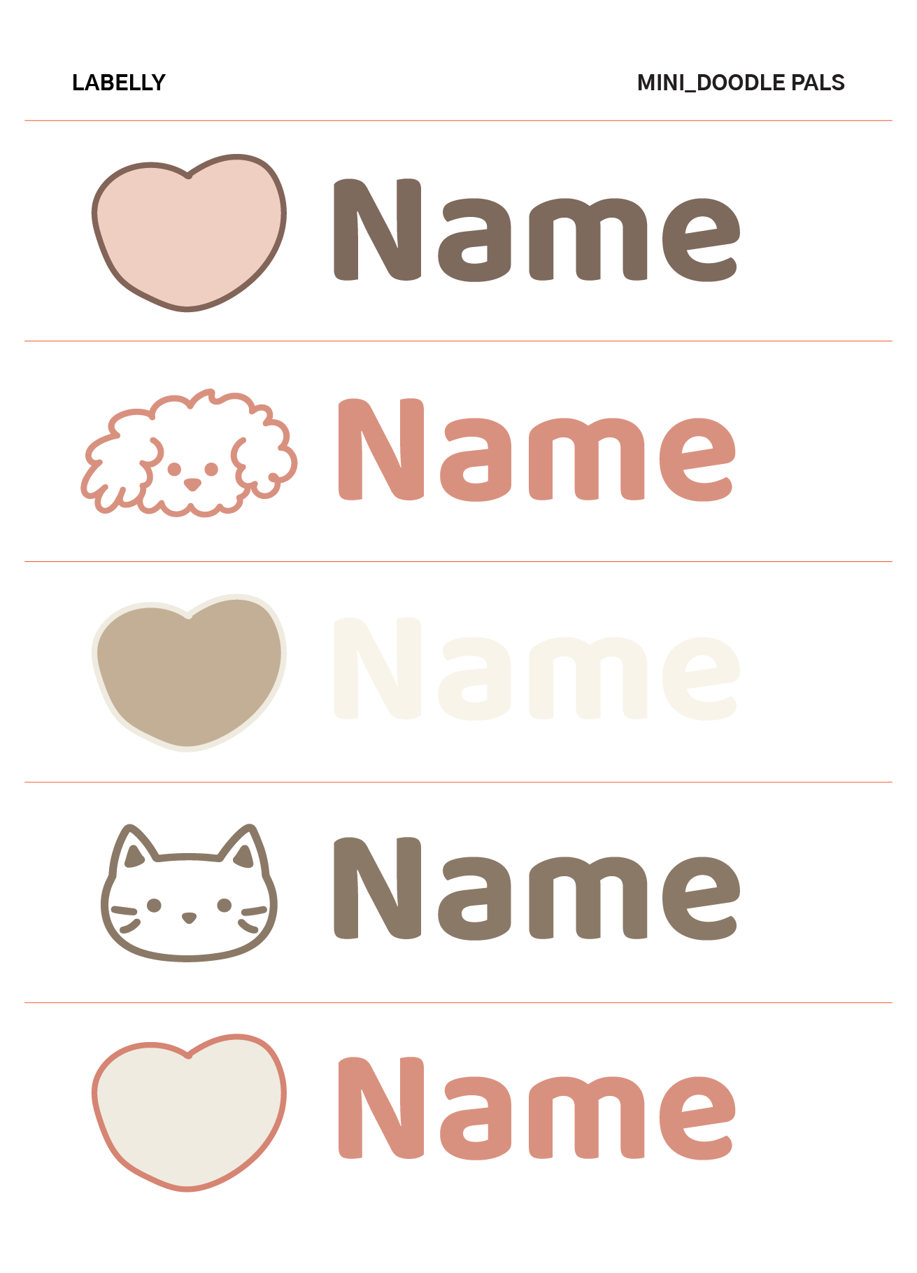 Mini Name Stickers