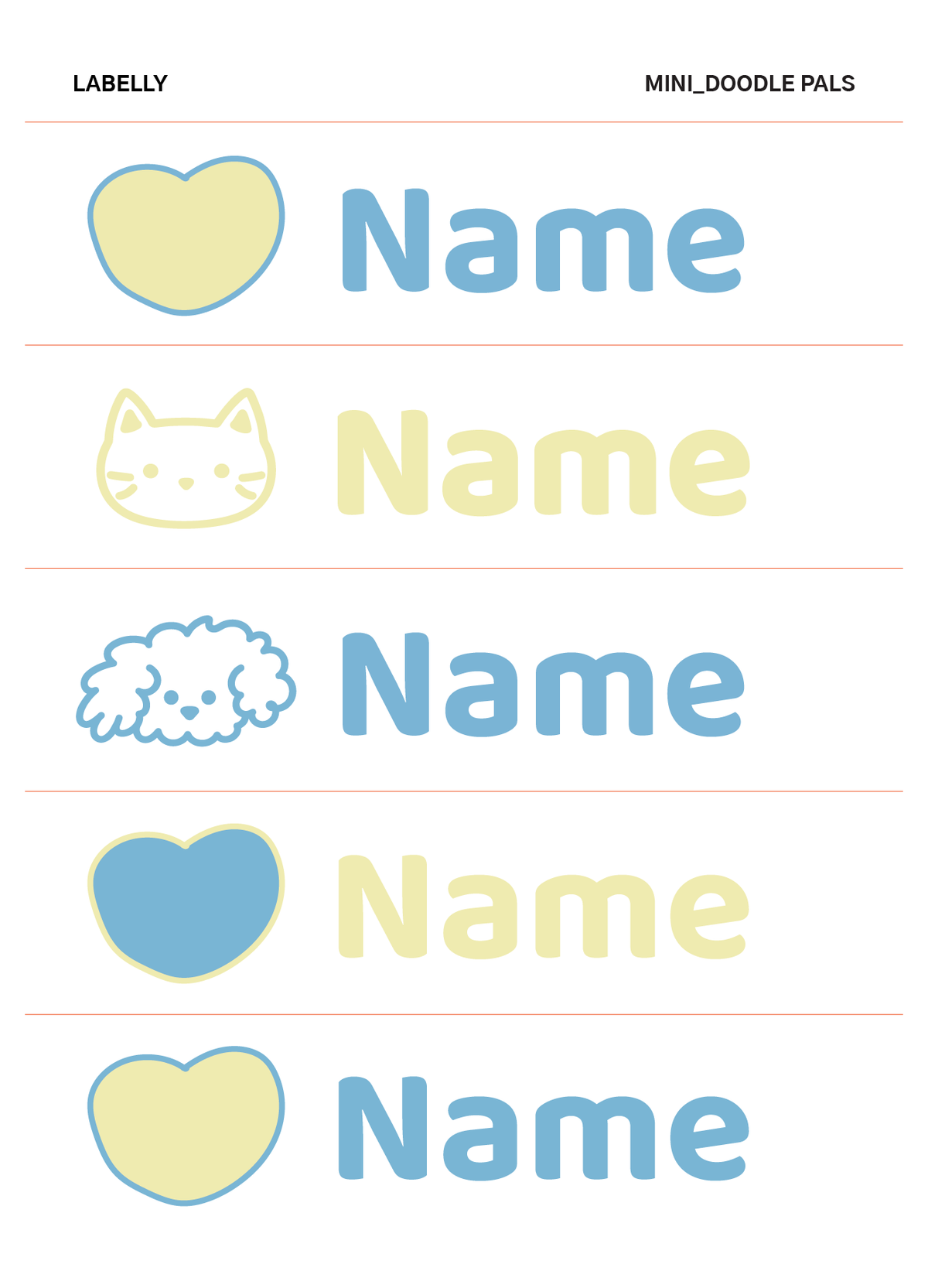 Mini Name Stickers