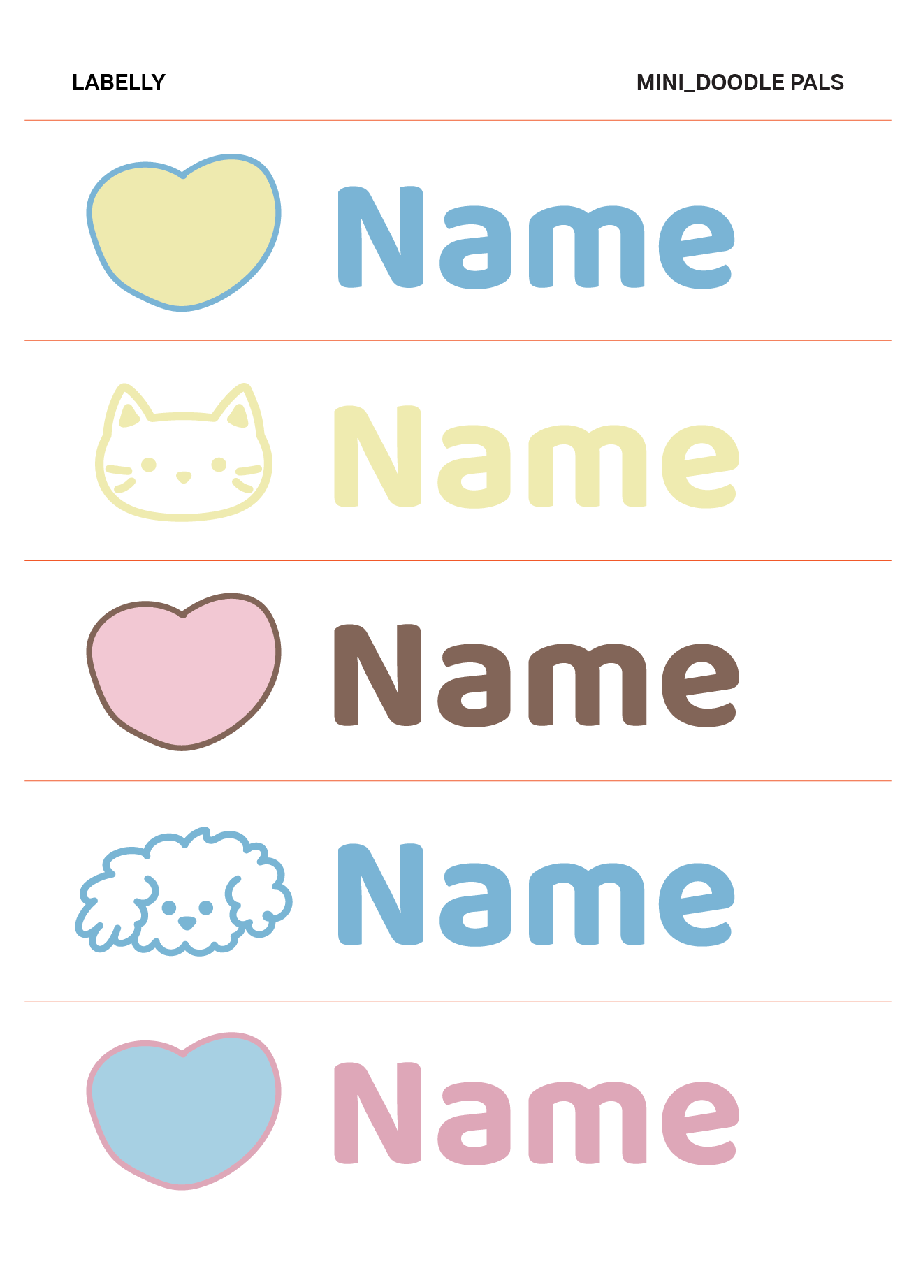 Mini Name Stickers