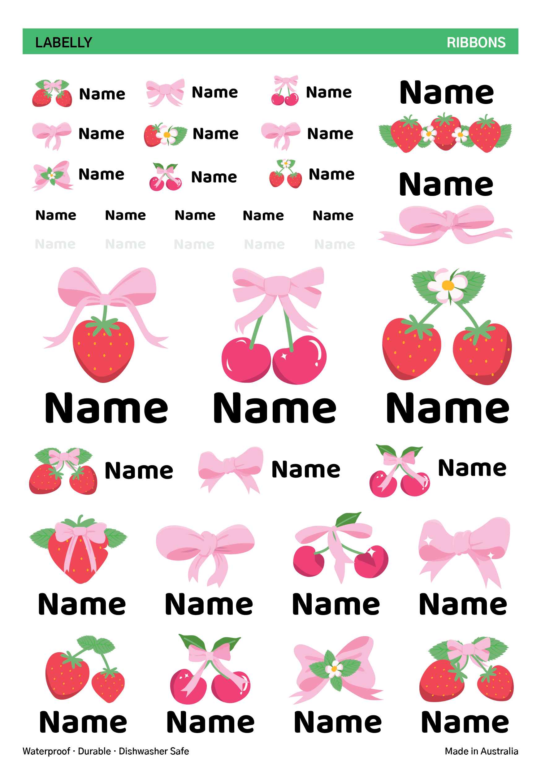 Ribbon Name Stickers