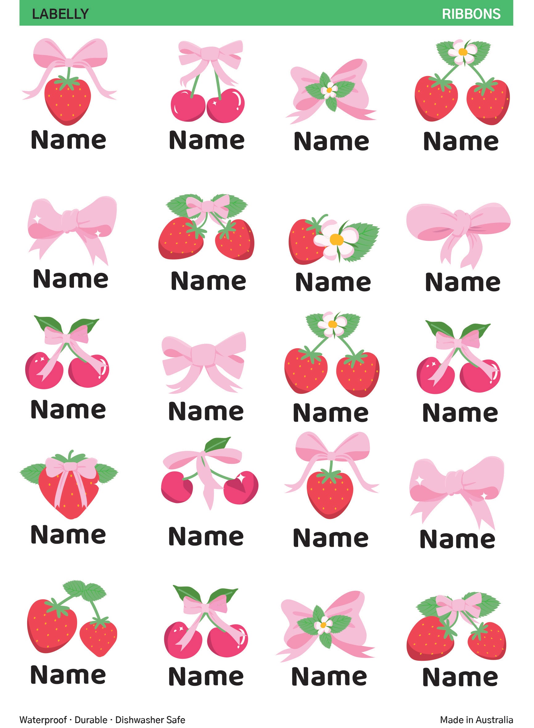 Ribbon Name Stickers