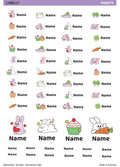 Rabbit Name Stickers