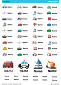 Transport Name Stickers
