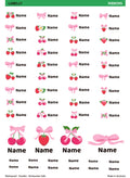 Ribbon Name Stickers